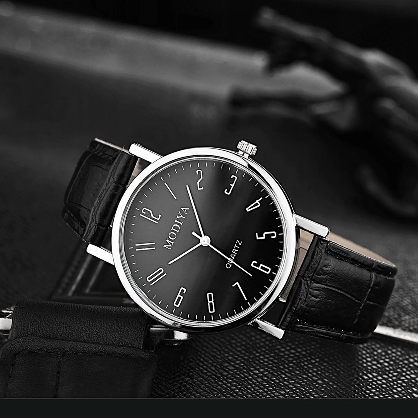 Mens 2024 Classic Wristwatch Men Vintage Design Watches Leather Strap Wrist Watch Quartz Analog Watch For Man Gift Reloj Hombre