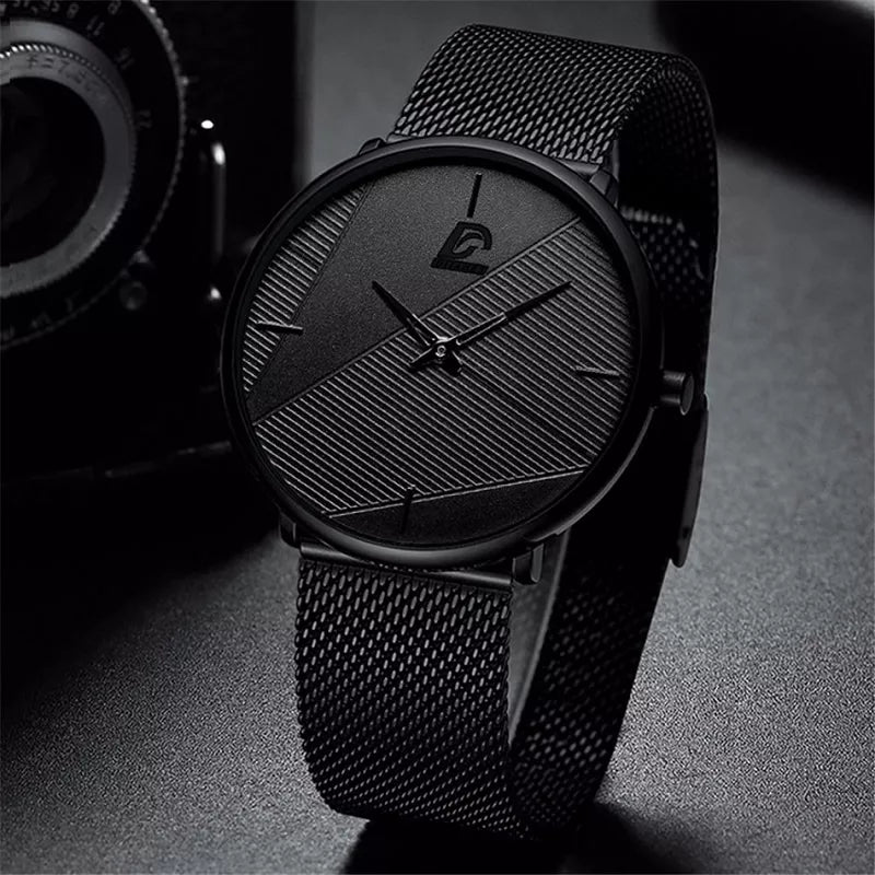 reloj hombre Watches Mens 2024 Minimalist Men's Fashion Ultra-thin Watch Simple Men Business Quartz Wristwatch relogio masculino