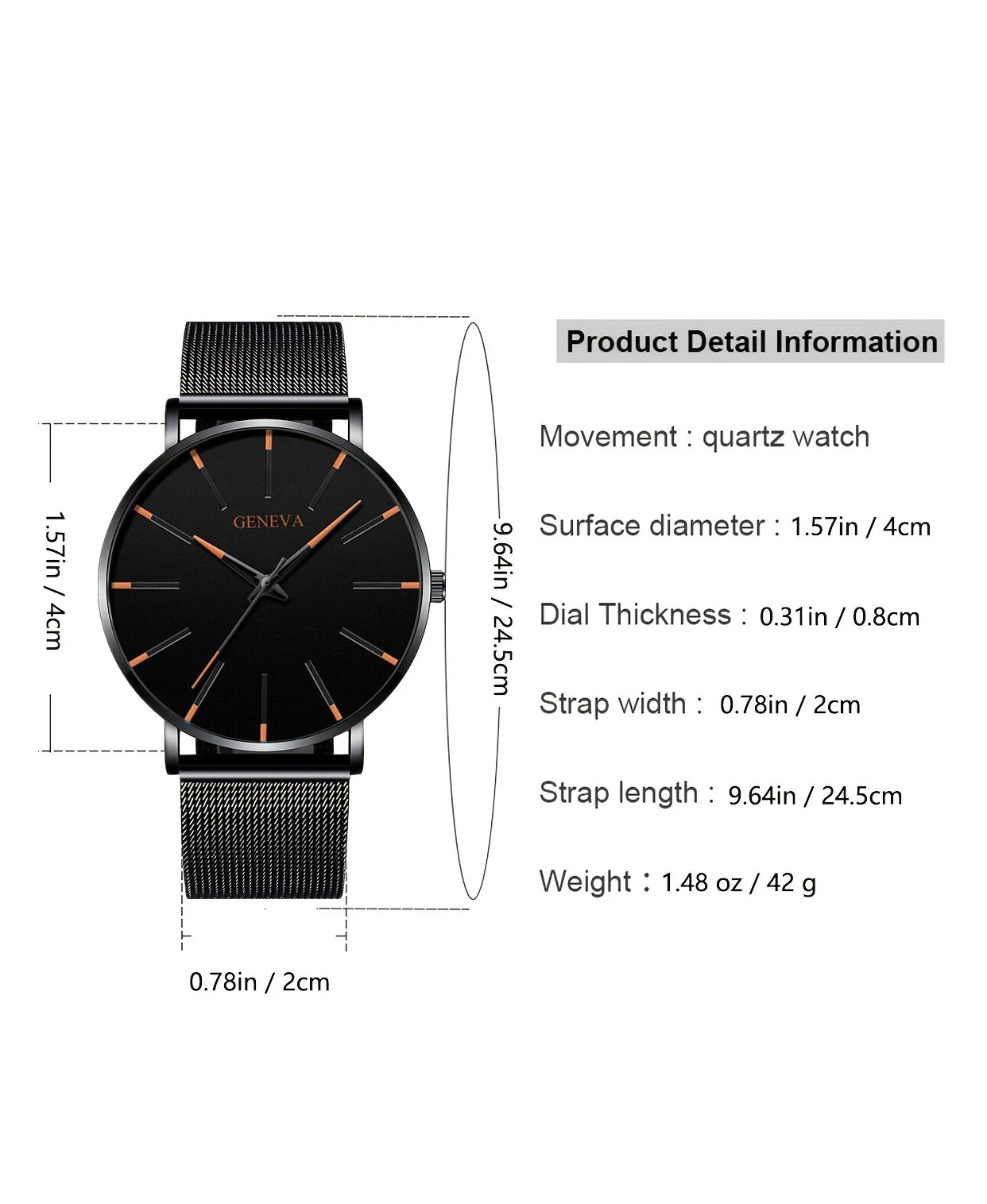 New Men Fashion Simple Watch  Male Commerce Watch Steel Mesh Sports Wristwatches Men's Watch Quartz Casual Watch