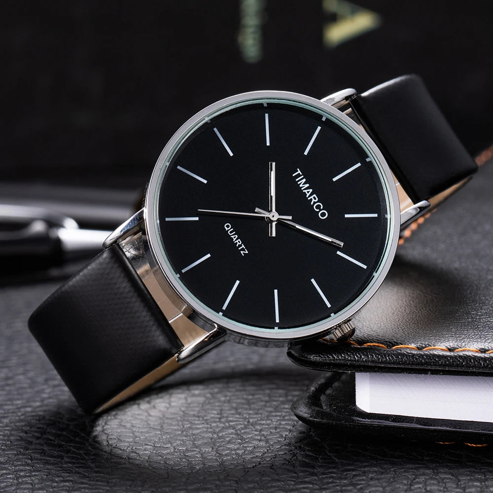 Luxury Women Watches 2024 New Stylish Silver Minimalist Business Ladies Quartz Watch Breathable Leather Steel Clock Reloj Mujer