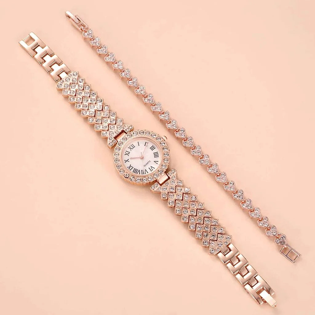 Watch For Women Watches 2024 Best Selling Products Luxury Watch Luxury Brand Reloj Mujer Watch Bracelet Set Diamond Steel Band