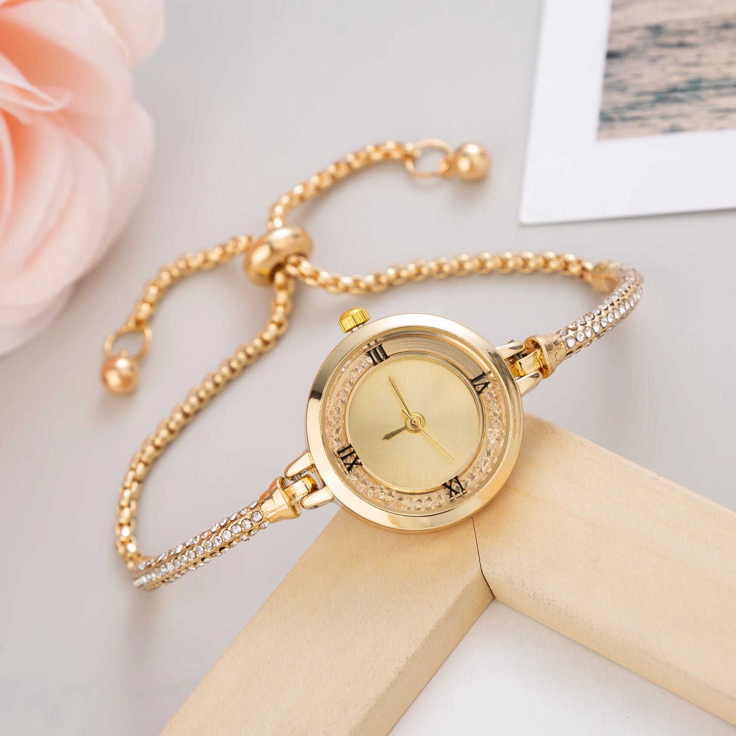 2024 Cute Women Steel Bracelet Watch Quartz Luxury  Small Dial Watches Wristwatch Female Elegant