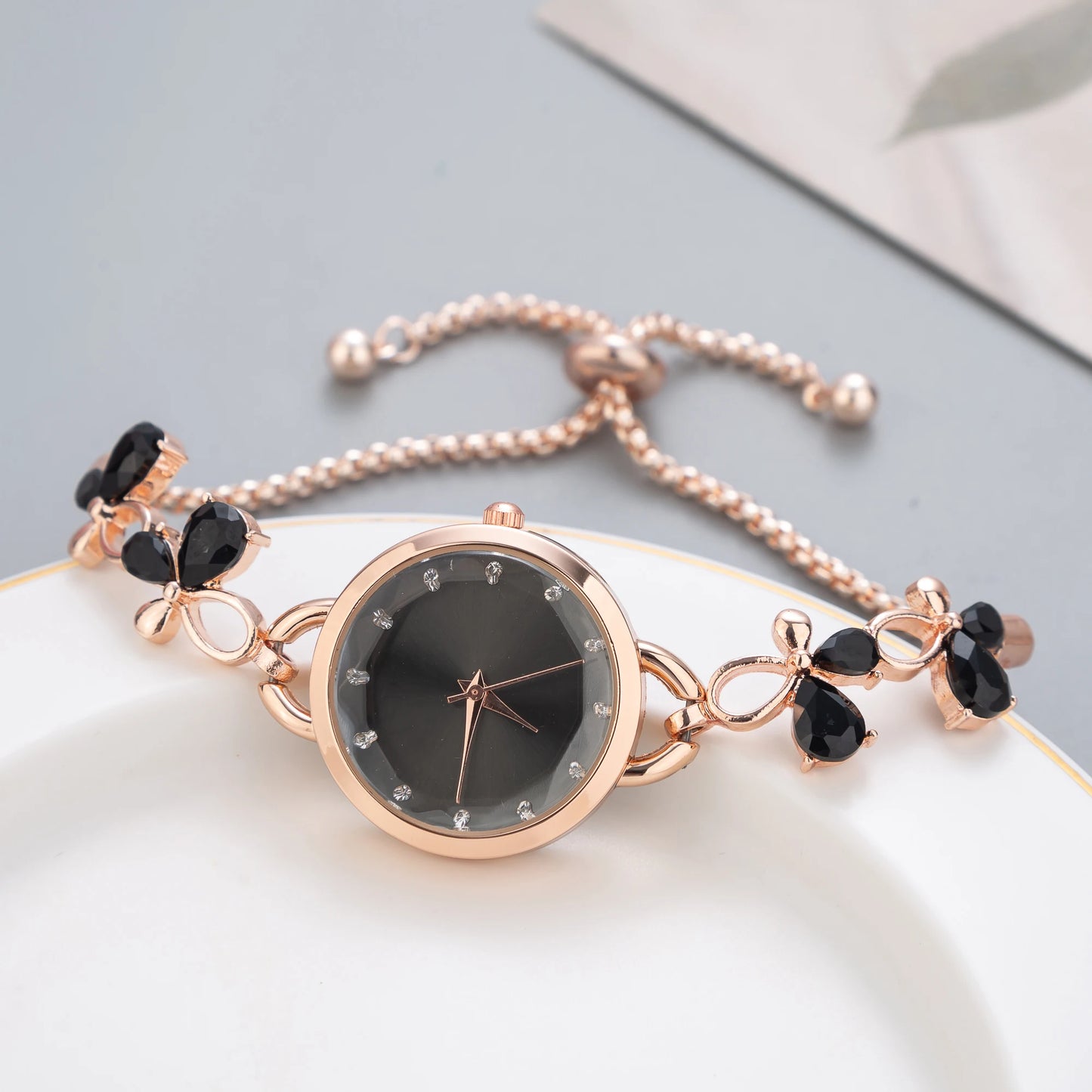 Best Selling Products 2024 New Simple Women's Butterfly Bracelet Watch Fashion Quartz Wristwatches watch for Women Free Shiping