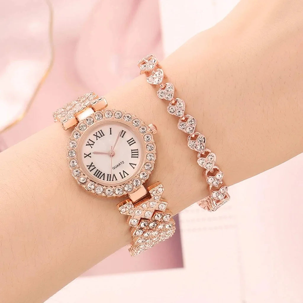 Watch For Women Watches 2024 Best Selling Products Luxury Watch Luxury Brand Reloj Mujer Watch Bracelet Set Diamond Steel Band