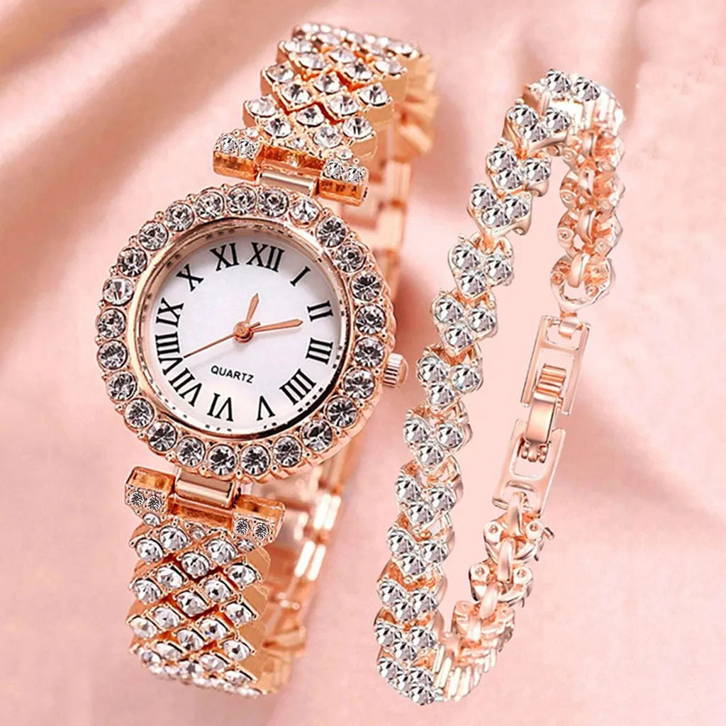 Watch For Women Watches 2024 Best Selling Products Luxury Watch Luxury Brand Reloj Mujer Watch Bracelet Set Diamond Steel Band