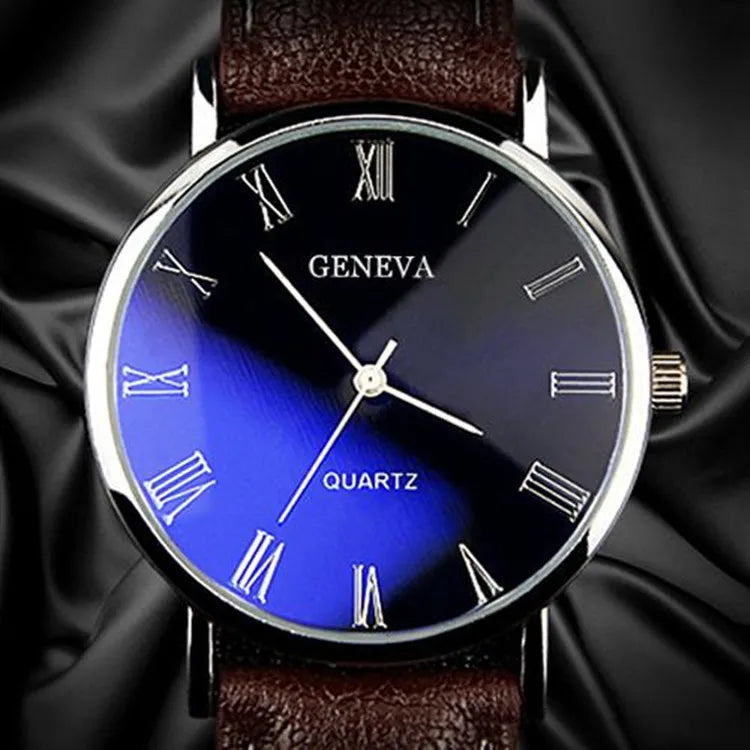 Men Sport Watch Luxury Stainless Steel Quartz Wristwatch Man Business Casual Leather Bracelet Male Luminous Clock Watches