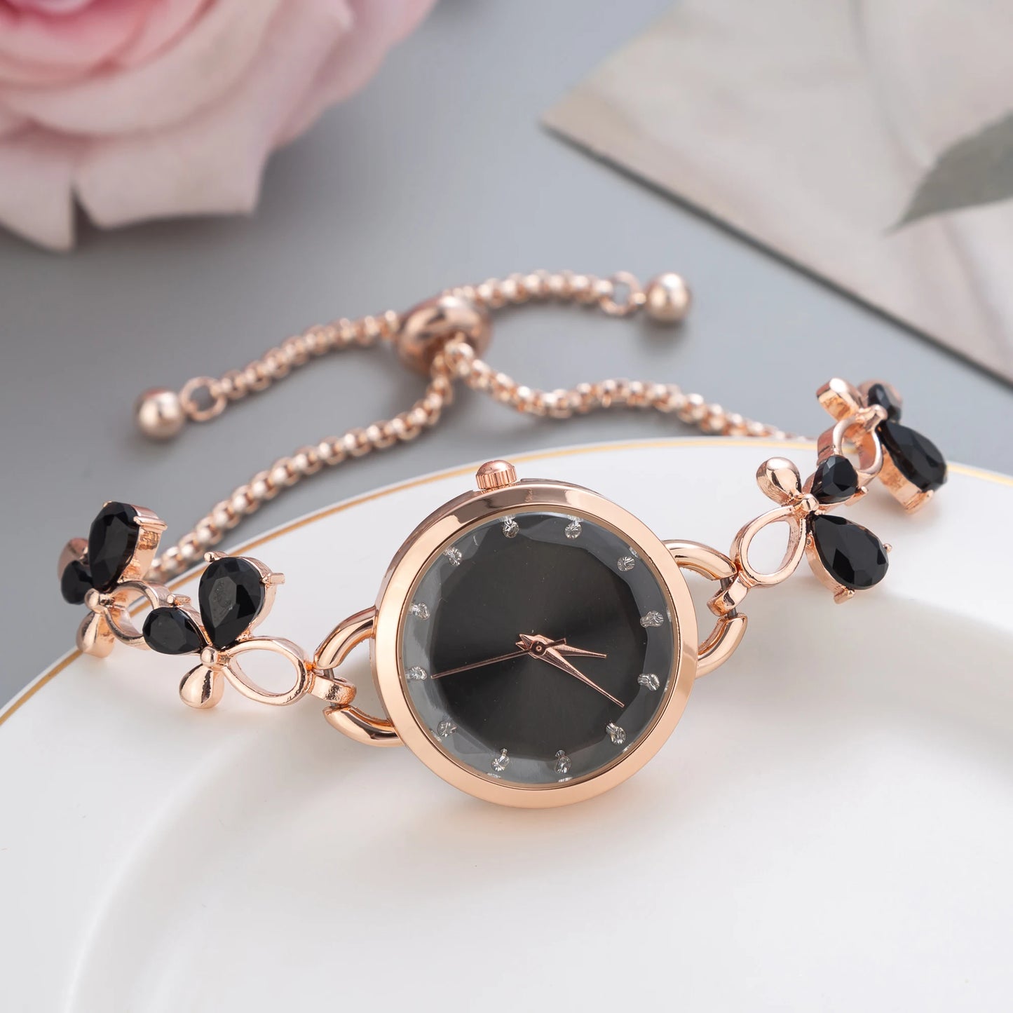 Best Selling Products 2024 New Simple Women's Butterfly Bracelet Watch Fashion Quartz Wristwatches watch for Women Free Shiping